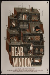 6x1553 REAR WINDOW #15/110 24x36 art print 2014 Mondo, art by Adam Simpson, variant edition!