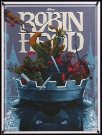 6x1589 ROBIN HOOD #3/325 18x24 art print 2017 Mondo, Disney style art by Rich Kelly, first edition!