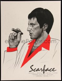 6x2290 2nd CHANCE! - SCARFACE #99/375 18x24 art print 2013 Mondo, Al Pacino by Mike Mitchell, regular edition!