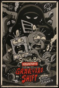 6x1729 SPONGEBOB SQUAREPANTS #96/100 24x36 art print 2016 Mondo, Graveyard Shift, variant edition!