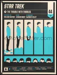 6x1737 STAR TREK #154/350 18x24 art print 2010 Mondo, Olly Moss' Trouble With Tribbles: Spock!