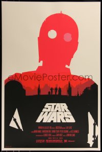 6x0005 STAR WARS group of 3 24x36 art prints 2010 Mondo, art by Olly Moss, first edition!