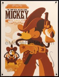 6x1936 TWO-GUN MICKEY #2/370 18x24 art print 2011 Mondo, art by Tom Whalen, regular edition!