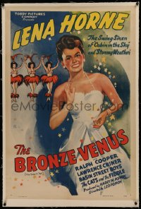 6y0047 BRONZE VENUS linen 1sh 1940s The Duke is Tops, great art of beautiful Lena Horne & dancers!