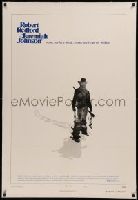 6y0147 JEREMIAH JOHNSON linen style C 1sh 1972 Robert Redford, Milius, directed by Sydney Pollack!