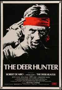 6z0324 DEER HUNTER linen English 1sh 1979 Michael Cimino directed, Robert De Niro, Russian Roulette!