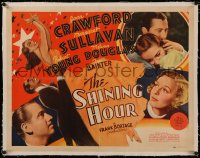 6z0131 SHINING HOUR linen 1/2sh 1938 Joan Crawford, Melvyn Douglas, Sullavan, Young, ultra rare!