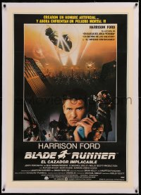 6z0252 BLADE RUNNER linen South American 1982 Ridley Scott classic, Harrison Ford, Rutger Hauer, rare!