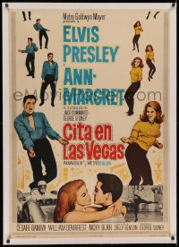 6z0273 VIVA LAS VEGAS linen Spanish 1964 many images of Elvis Presley & sexy Ann-Margret, rare!