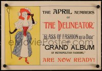 6z0229 DELINEATOR linen 12x17 advertising poster 1910s Glass of Fashion up to Date, great art, rare!