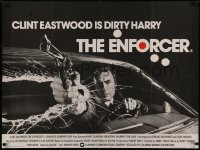 7a0041 ENFORCER British quad 1977 Clint Eastwood as Dirty Harry with gun through windshield!