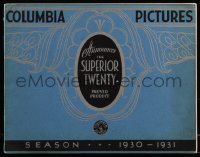 7a0226 COLUMBIA PICTURES 1930-31 campaign book 1930 Frank Capra's Dirigible, Barbara Stanwyck, rare!