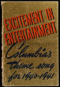7a0228 COLUMBIA PICTURES 1940-41 campaign book 1940 incredible full-color ads with great art, rare!