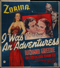 7a0131 I WAS AN ADVENTURESS English 6sh 1940 Vera Zorina, Richard Greene, Erich von Stroheim, rare!