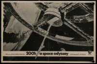 7a0172 2001: A SPACE ODYSSEY English pressbook 1968 Stanley Kubrick, art of space wheel by McCall!