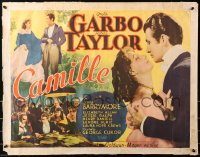 7a0351 CAMILLE 1/2sh 1937 romantic images of Greta Garbo & Robert Taylor, George Cukor, ultra rare!