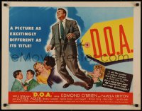 7a0354 D.O.A. 1/2sh 1950 Edmond O'Brien had 48 hours to avenge his own murder, classic noir, rare!