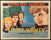7a0366 LITTLE WOMEN 1/2sh 1933 Louisa May Alcott, Katharine Hepburn, Joan Bennett, Frances Dee, rare!