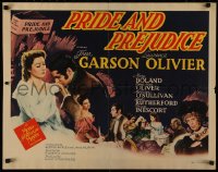 7a0259 PRIDE & PREJUDICE 1/2sh 1940 Laurence Olivier, Greer Garson, Jane Austen's novel, rare!