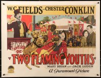 7a0374 TWO FLAMING YOUTHS 1/2sh 1927 W.C. Fields, Chester Conklin boxing kangaroo, ultra rare!