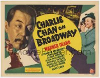 7a0415 CHARLIE CHAN ON BROADWAY TC 1937 Asian detective Warner Oland in New York City, ultra rare!