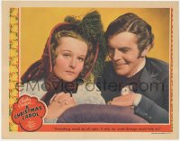 7a0446 CHRISTMAS CAROL LC 1938 Lynne Carver wishes Scrooge would help her & Barry MacKay, rare!
