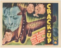 7a0452 CRACK-UP TC 1936 cool artwork of Peter Lorre & co-stars + plane diving straight down, rare!