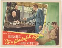 7a0433 IT'S A WONDERFUL LIFE LC #4 1946 James Stewart confronts Lionel Barrymore, Capra classic!