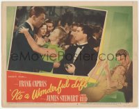 7a0435 IT'S A WONDERFUL LIFE LC #6 1946 James Stewart cuts in on Alfalfa dancing with Donna Reed!