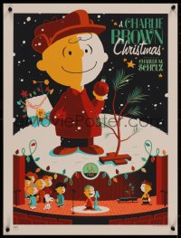 7a0080 CHARLIE BROWN CHRISTMAS signed standard edition #46/450 18x24 art print 2011 by Tom Whalen!