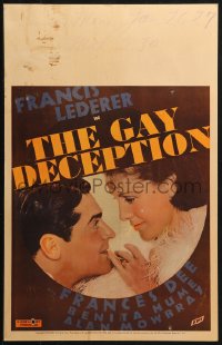 7a0392 GAY DECEPTION WC 1935 Francis Lederer & Frances Dee, directed by William Wyler, very rare!