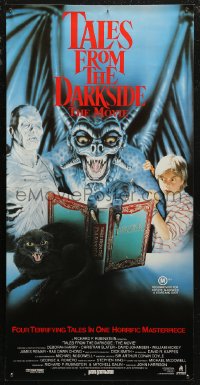 7b0062 TALES FROM THE DARKSIDE Aust daybill 1990 George Romero & Stephen King, creepy art of demon!
