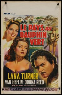 7b0182 GREEN DOLPHIN STREET Belgian R1950s Lana Turner, Van Heflin, written by Samson Raphaelson