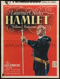 7b0183 HAMLET Belgian 1949 Laurence Olivier in William Shakespeare classic, Best Picture winner!
