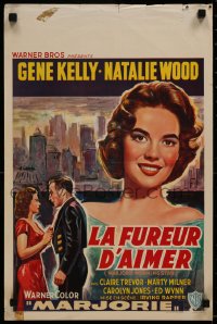 7b0203 MARJORIE MORNINGSTAR Belgian 1958 Gene Kelly, Natalie Wood, from Herman Wouk's novel!