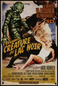 7b0509 CREATURE FROM THE BLACK LAGOON French 16x24 R2012 art of monster holding sexy Julie Adams!