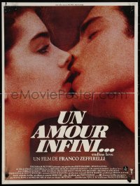 7b0517 ENDLESS LOVE French 16x21 1981 great kiss close up of sexy Brooke Shields & Martin Hewitt!