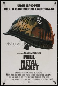 7b0532 FULL METAL JACKET French 15x23 1987 Stanley Kubrick Vietnam War movie, Philip Castle art!