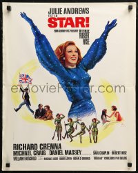 7b0595 STAR French 18x23 1969 Robert Wise directed, Grinsson artwork of Julie Andrews!
