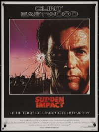 7b0597 SUDDEN IMPACT French 16x21 1983 Clint Eastwood is at it again as Dirty Harry, great image!