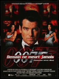 7b0604 TOMORROW NEVER DIES French 16x21 1997 Pierce Brosnan as Bond, Michelle Yeoh, Teri Hatcher!