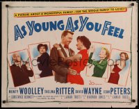 7b1123 AS YOUNG AS YOU FEEL 1/2sh 1951 young sexy Marilyn Monroe, Monty Woolley, Thelma Ritter!