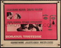 7b1133 BONJOUR TRISTESSE style B 1/2sh 1958 directed by Otto Preminger, great Saul Bass artwork!