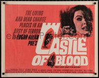 7b1141 CASTLE OF BLOOD 1/2sh 1964 Edgar Allan Poe, the living and dead in an orgy of terror!