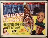 7b1143 CHALLENGE TO LASSIE style A 1/2sh 1949 classic canine Collie is wanted by the law, wacky image!