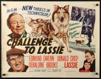 7b1142 CHALLENGE TO LASSIE style B 1/2sh 1949 classic canine Collie is wanted by the law, wacky image!