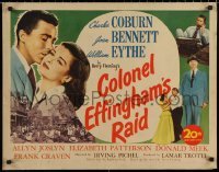 7b1146 COLONEL EFFINGHAM'S RAID 1/2sh 1945 pretty Joan Bennett, Charles Coburn in the title role!