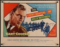 7b1149 COURT-MARTIAL OF BILLY MITCHELL 1/2sh 1956 c/u of Gary Cooper, directed by Otto Preminger!
