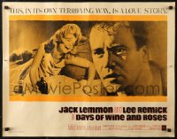7b1156 DAYS OF WINE & ROSES 1/2sh 1963 Blake Edwards, alcoholics Jack Lemmon & Lee Remick!