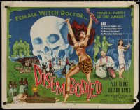 7b1161 DISEMBODIED 1/2sh 1957 artwork of super sexy female voodoo witch doctor Allison Hayes!